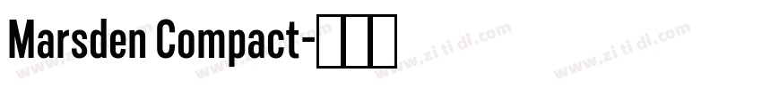 Marsden Compact字体转换